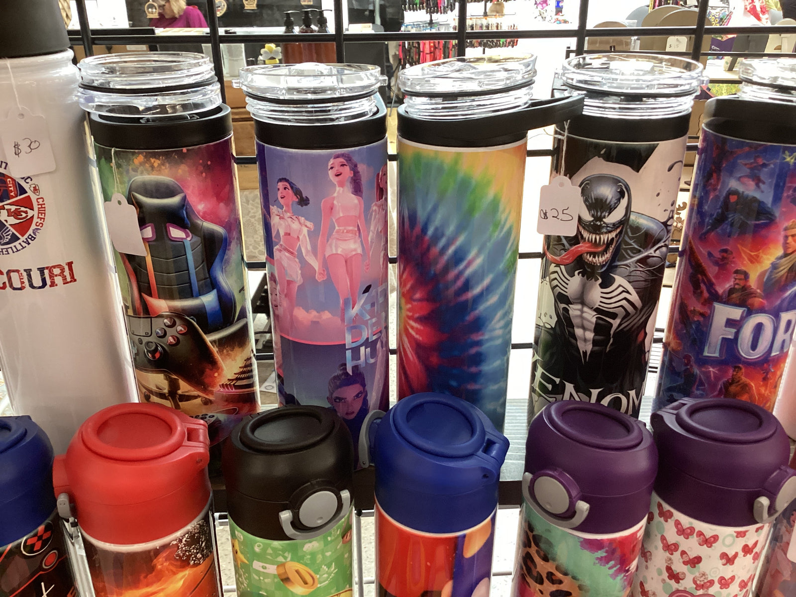 Water bottles
