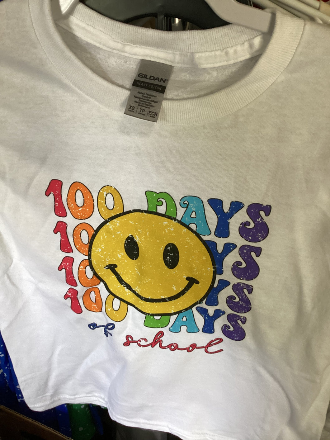 100 Days of school youth shirt