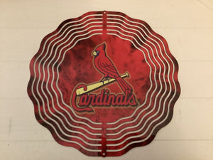 Blues/cardinals wind spinner