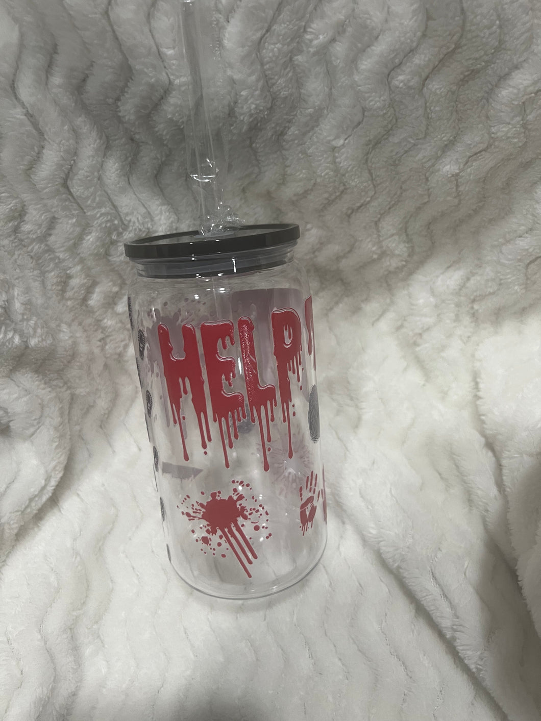 Help plastic tumbler 16 oz