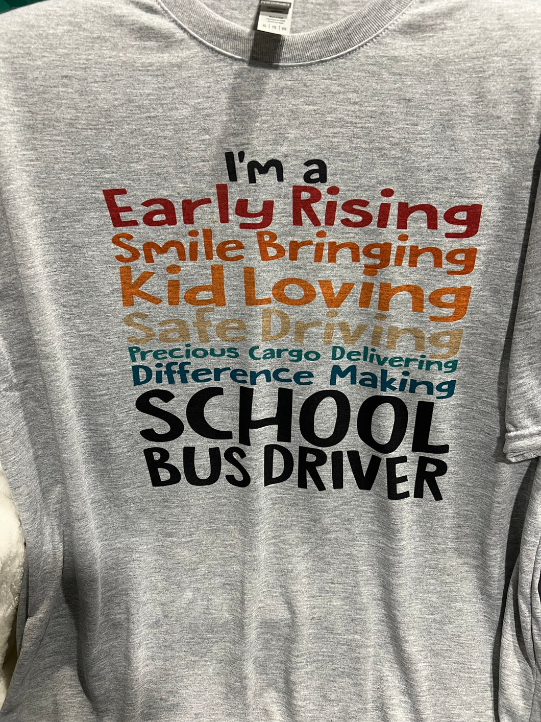 Kid loving bus driver