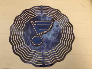Blues/cardinals wind spinner
