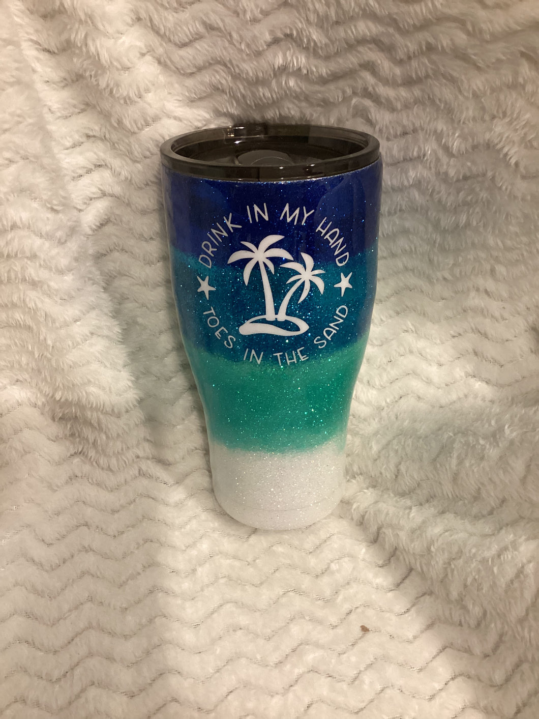 Beach Glitter Tumblers