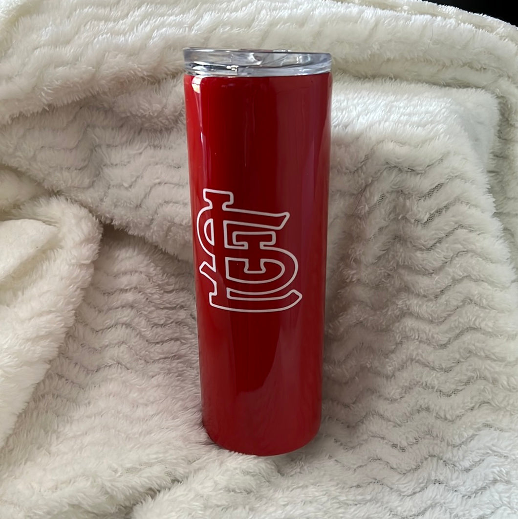 Cardinals Painted Tumbler