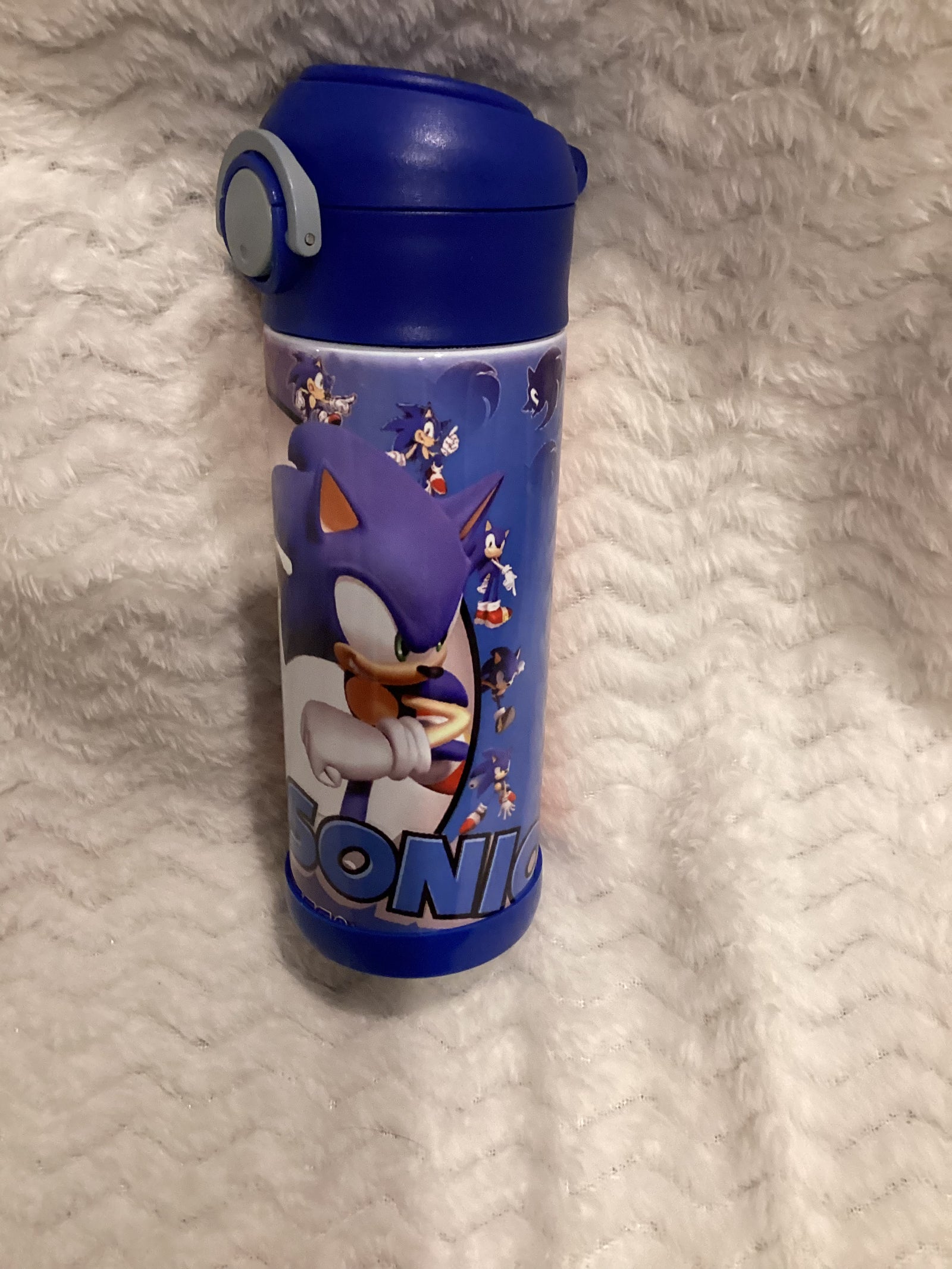 Mario sonic youth water bottle