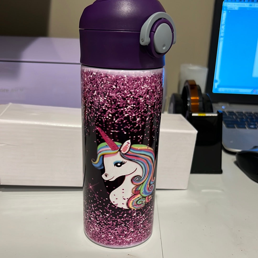 Unicorn youth water bottle