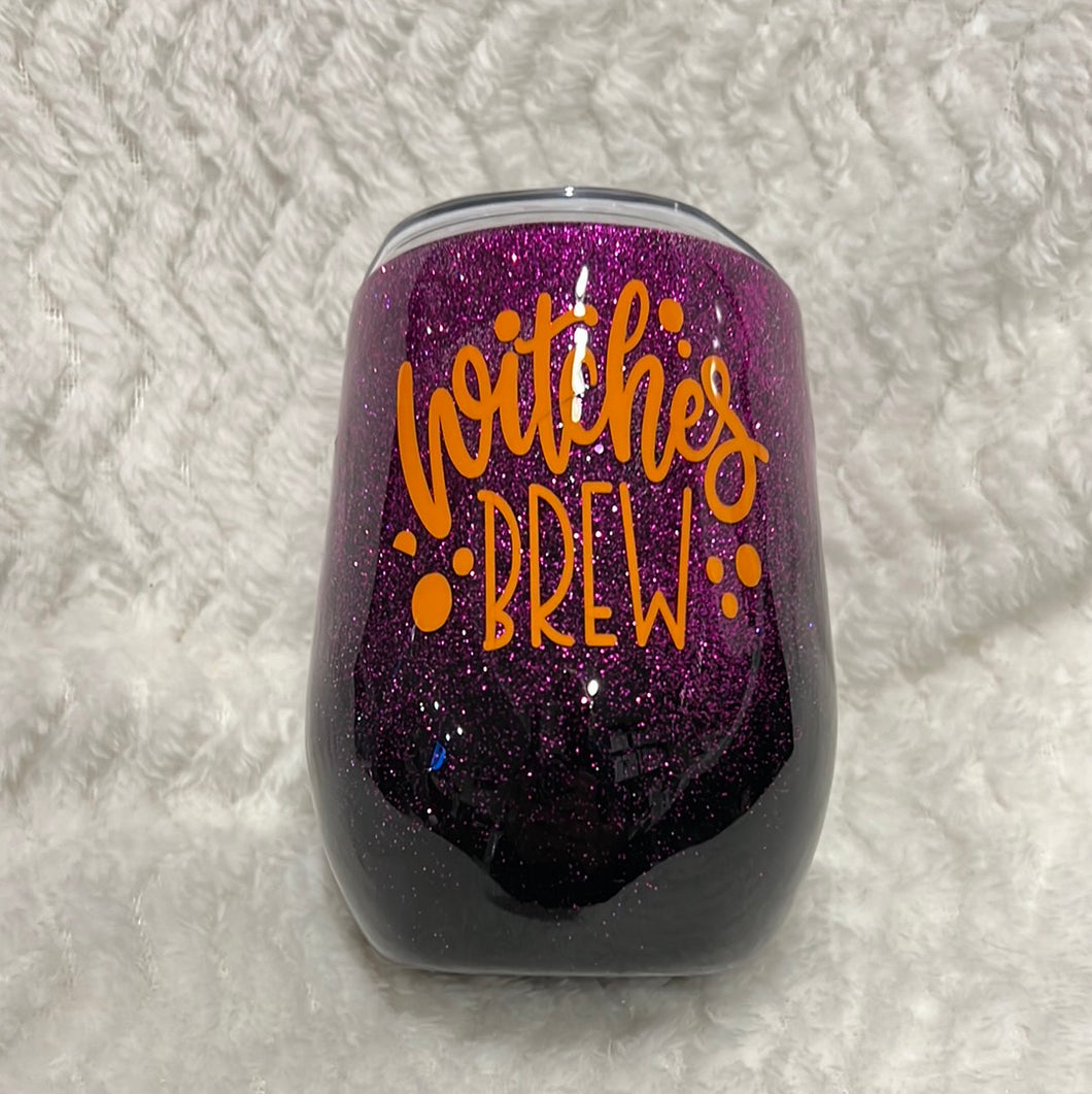 (Witches Brew)stemless wine tumbler “Witches Brew”